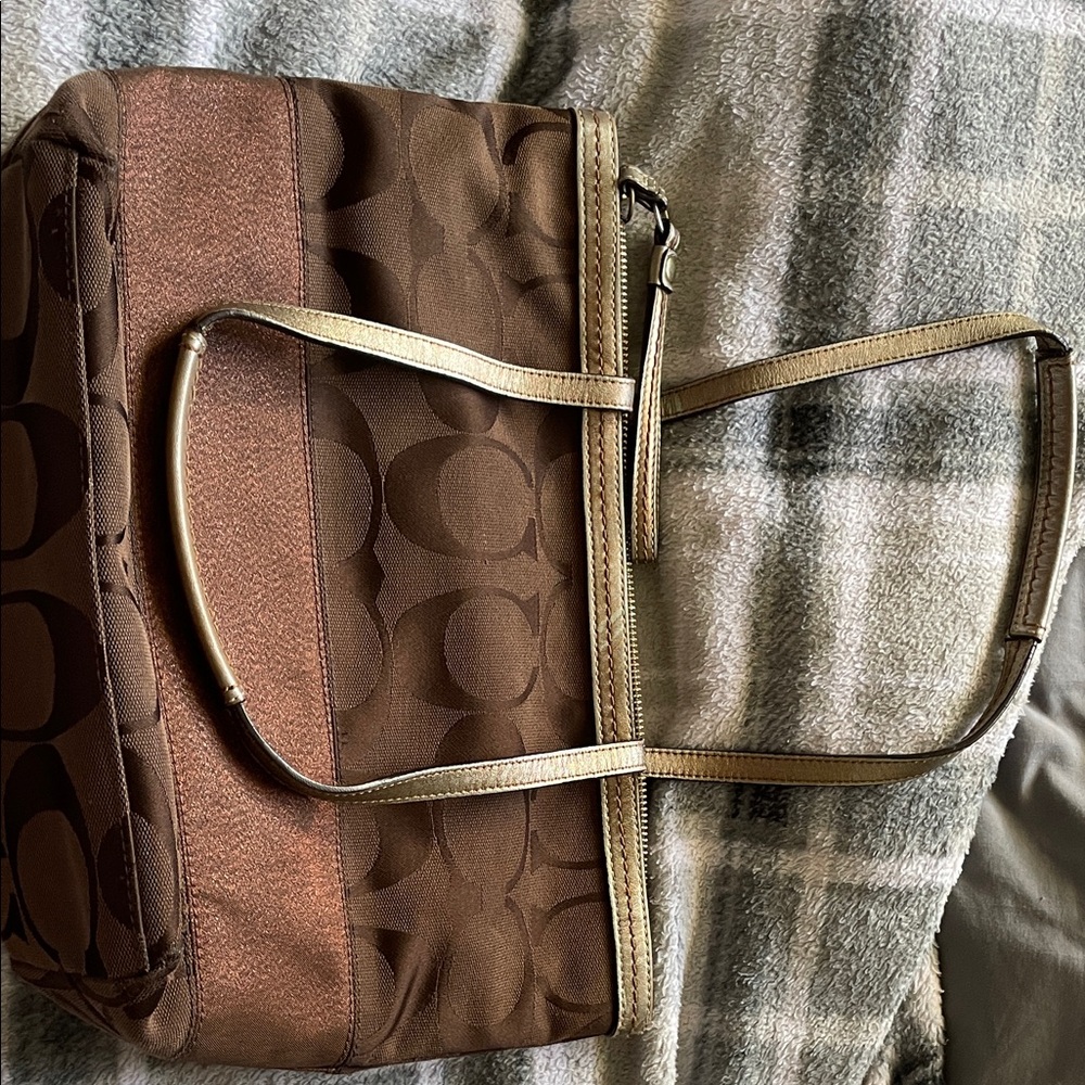 Brown Designer Tote Bag